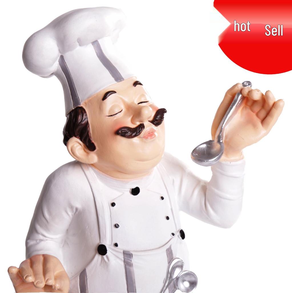 American Chef Doll Soft Figurine - Dessert & Pastry Shop Display Model