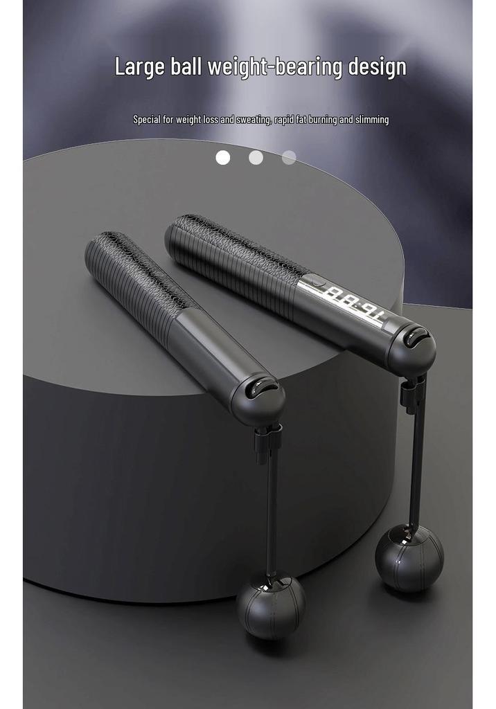 Moyue Rechargeable Smart Bluetooth Jump Rope with APP & Cordless Steel Wire Weights