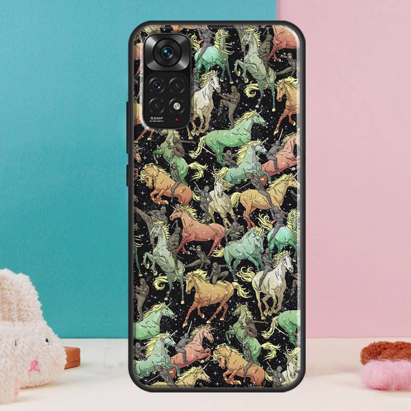 

Чехол-коллаж с узором из лошадей для Xiaomi Redmi Note 13 12 Pro 14 11 9 10 9S 10S 11S 12S Redmi 14C 13C 10C 12C Redmi Note 10 4G