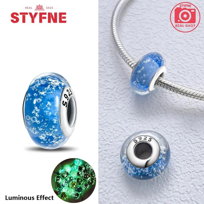 Copperblue Series Crystal Enamel Murano Charming Bead Copper Color Beads Fit Original Bracelet For Women Diy Jewelry Gifts