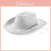 Halloween Party Pink Glitter Cowboy Hat With Eva Composite Material For Costume Accessories