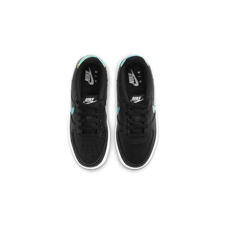 Nike Air Force 1 Low LV8 Digital Swoosh Black GS CW1577-002
