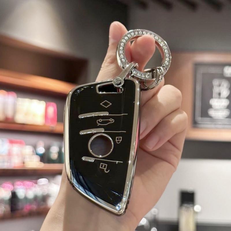 

Чехол для автомобильного брелока со шнурком для BMW 2 5 6 7 серии X1 X2 X3 X5 X6 чёрный