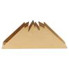 Triangular Napkin Holder Stainless Steel Stand Vertical Tissue Rack for Home Restaurant Hotel