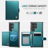 For Samsung Galaxy S25 Ultra Case JEEHOOD J09 RFID Blocking Card Holder Leather Back Phone Cover Magnetic Case