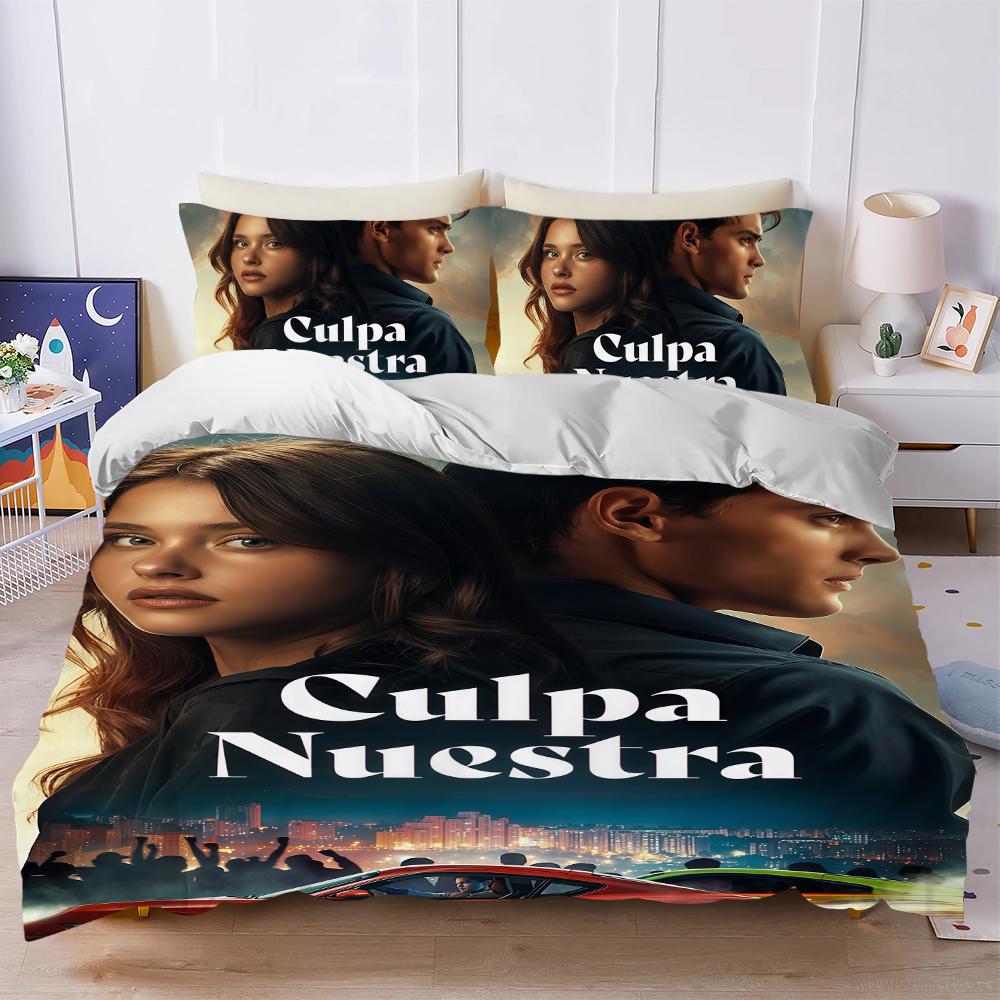love C-Culpa Nuestra Our Fault Duvet Cover Set Soft Wash Bed 3 Piece Summer Comfortable Student Dormitory Home Baby Bedding Best
