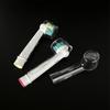 2Pcs Round Electric Toothbrush Head Protective Cover Tooth Brush Heads Lids Stand Holder Keep Clean Dustproof Travel Case