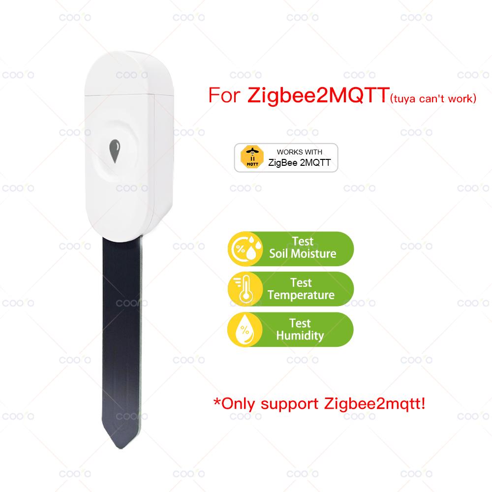 

Tuya Smart Zigbee Soil Moisture Sensor Temperature Humidity Soil Tester Moisture Real Time Monitor Support Z2M in Home Assistant Zigbee2mqtt 3 in 1