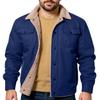 Men's Outdoor Casual Loose-Fit Fleece-Lined Cotton Work Jacket