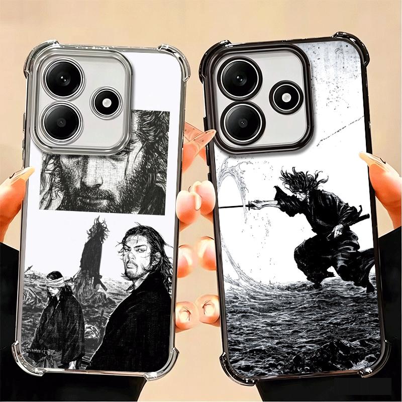 Vagabond Samurai Manga Soft Phone Case For Xiaomi Poco X7 X8 Pro Max X6 X5 X3 F8 Ultra F7 M8 M7 M5S Redmi 15C 15A 15 14C 13C 12C