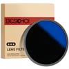 Beschoi 77mm Variable ND Lens Made with AGC High Density Nano and Aluminum Slim Ideal for Video Shooting ND2-400 Filter, Filter, Japanese-made Glass,
