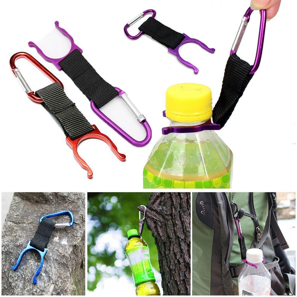 High Quality Portable Water Bottle Buckle Carabiner Keychain Buckles Carrying Clip Hook Kettle Holder