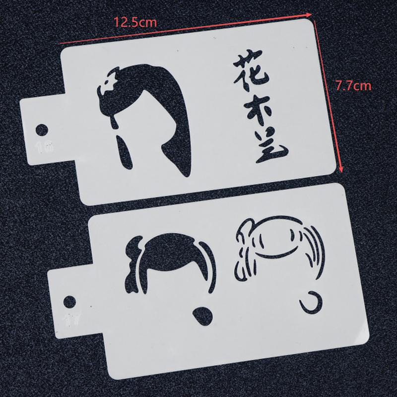 18 Sztuk Puste Szablony do Malowania Ciała Wielokrotnego Użytku Styl Dziewczęcy Księżniczka Szablony do Malowania Artystycznego Ciała na Imprezy Świąteczne