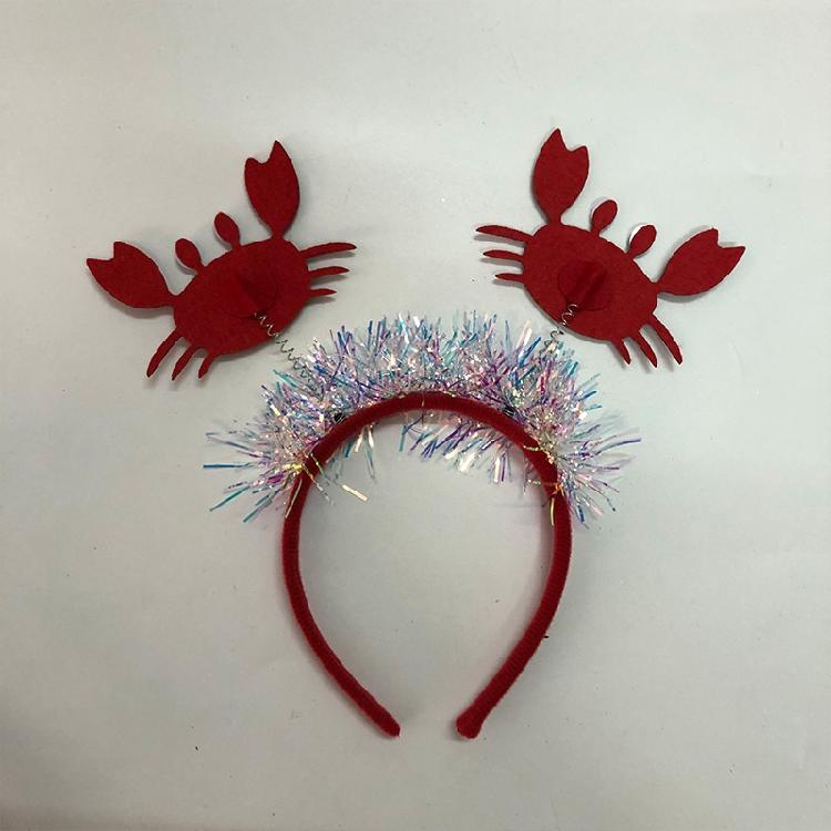 Hair Accessories Women Washing Face Hairband Crab Lobsters Shaped Hair Decors