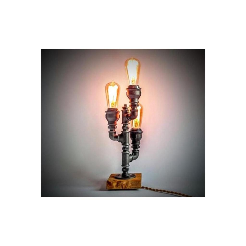 Table Lamp From Pipes, Industrial Lighting, Gift Rustic