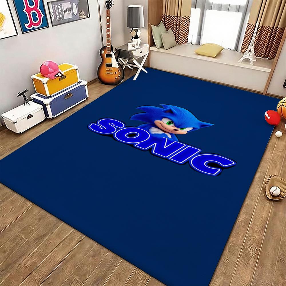 Sonic Hedgehog Carpet Bath Mat Plush Rug Small Rug Living Room Rug Bedroom Rug Machine Washable