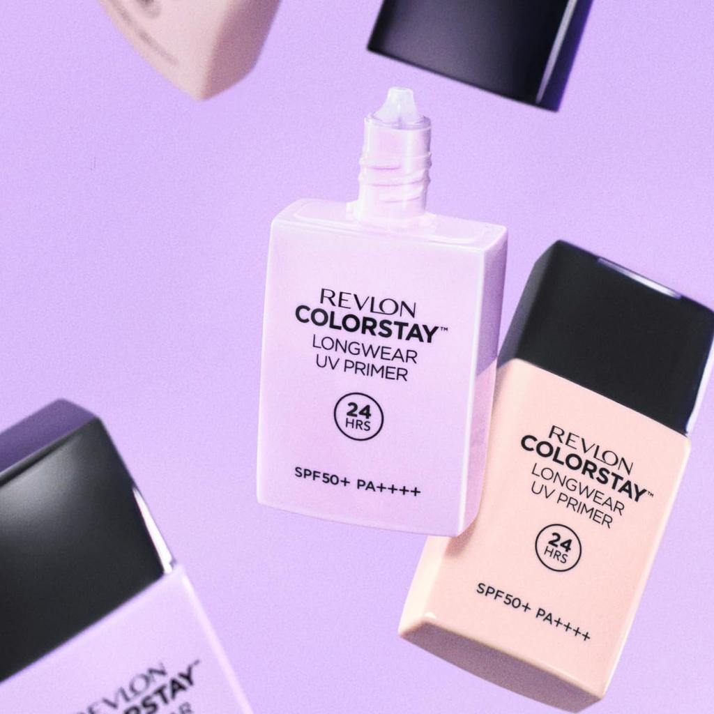 Revlon ColorStay Longwear UV Primer 001 Pink Beige SPF 50+ PA++++ Sunscreen, Shine-Preventing Primer, Makeup Base