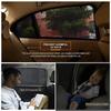 2 uds parasol de ventana lateral trasera de coche protección UV malla de protección previene mosquitos sol Protección de Privacidad cortina plegable