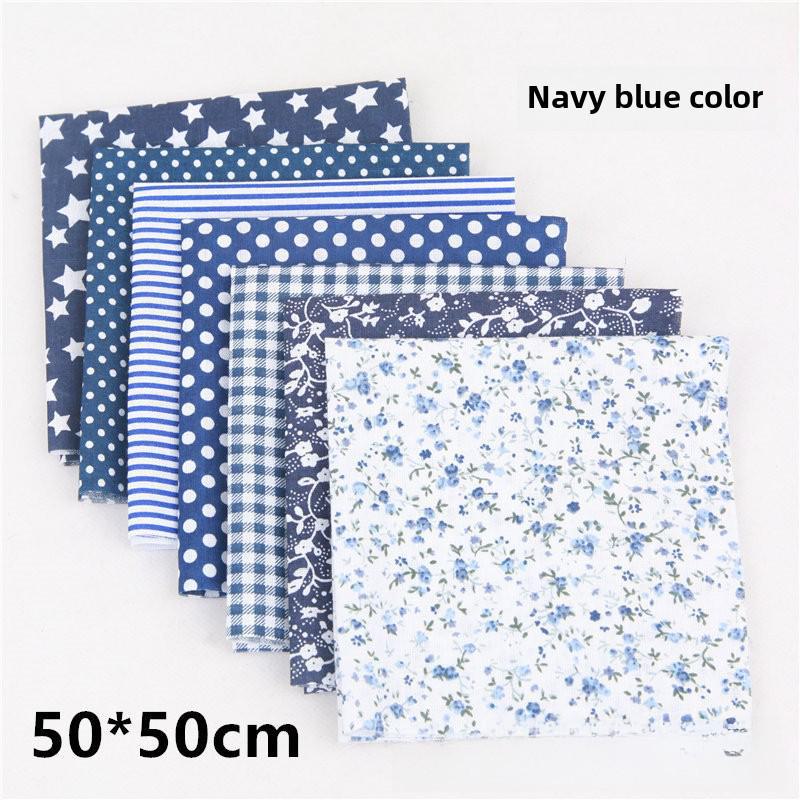 Qiaosi Patchwork Pure Cotton Fabric Set: Small Floral DIY Cloth for Handmade Crafts