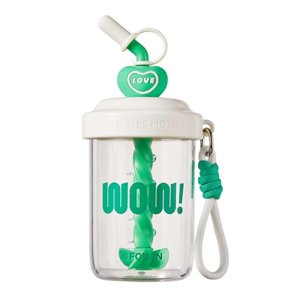 High Beauty Cute Straw Cup Leak-Proof Plastic Water Bottle Good-Look Summer Mixing Cup  Gift