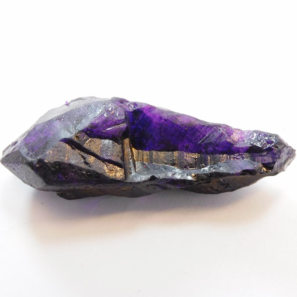CERTIFIED 36 Ct Natural Uncut Rough Sapphire Purple Loose Gemstone