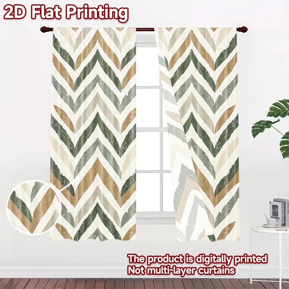 2D flat Photography Backdrop Photography Banner Chevron Zigzag Lines 100% Polyester Vibrant Reunion Perfect for Suitable for