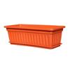 Colorful Rectangular Flower Pot With Tray Plant Pot Quality Garden Planter  Patio