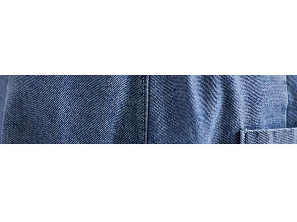 Women's Patchwork Denim Cropped Harem Pants