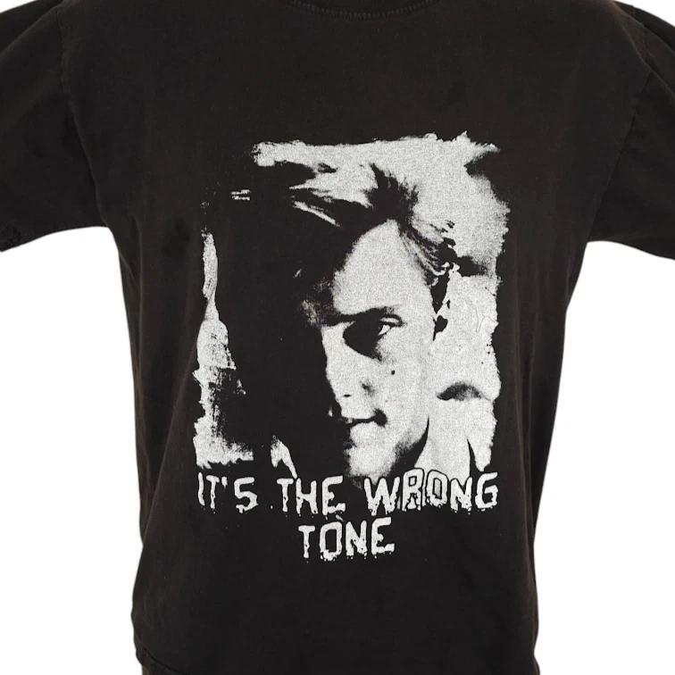 Christopher Walken T Shirt Mens Size Small Black Its The Wrong Tone Joe Dirt S