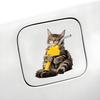 Car Stickers Waterproof Scratch Cover Cute Cat Shape Car Decals for Fuel Tanks Body Parts Electric Vehicles Peelable No Residue Sunproof Car Sticker