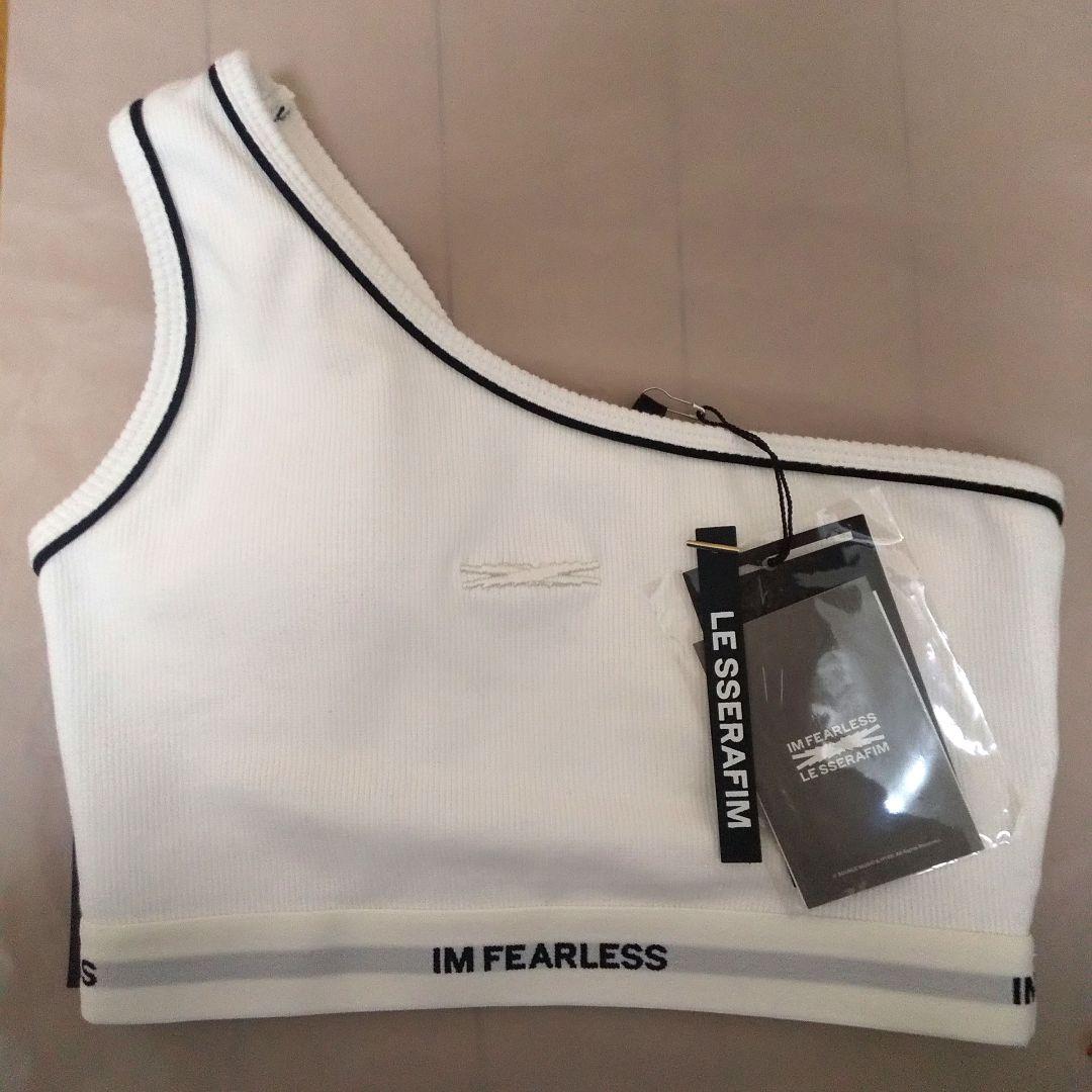 

[USED] LE SSERAFIM One-Shoulder Bra Top S