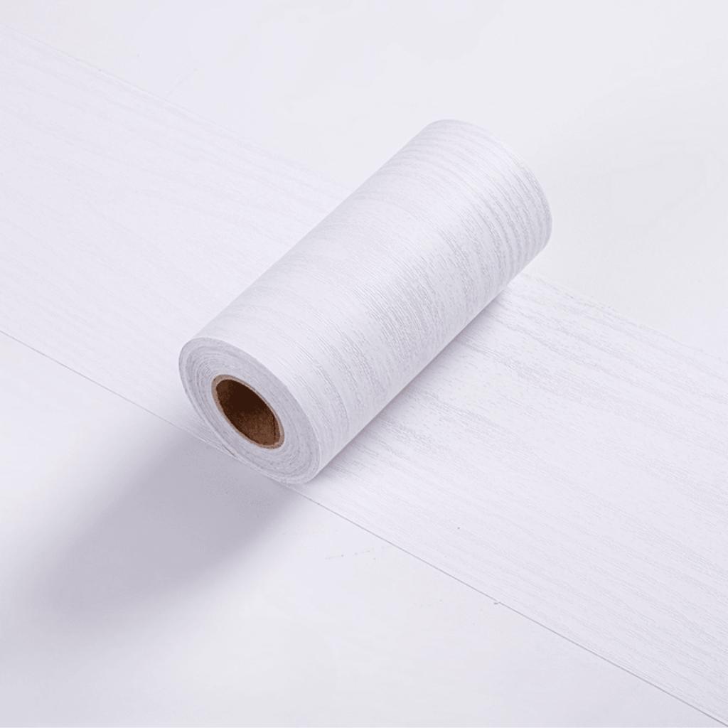 1PC 5mx15cm Self-adhesive PVC Waterproof Wood Waist Line Wallpaper Skirting Line Wall Border Stickers Home Decor