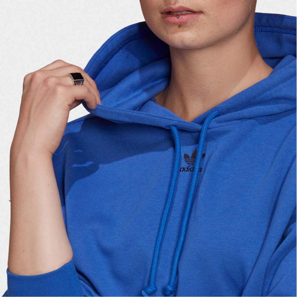 adidas Originals Hoodie Sports Lifestyle Series Comfortable Skin-Friendly Sweatshirt Women Hoodies Blue GN4773