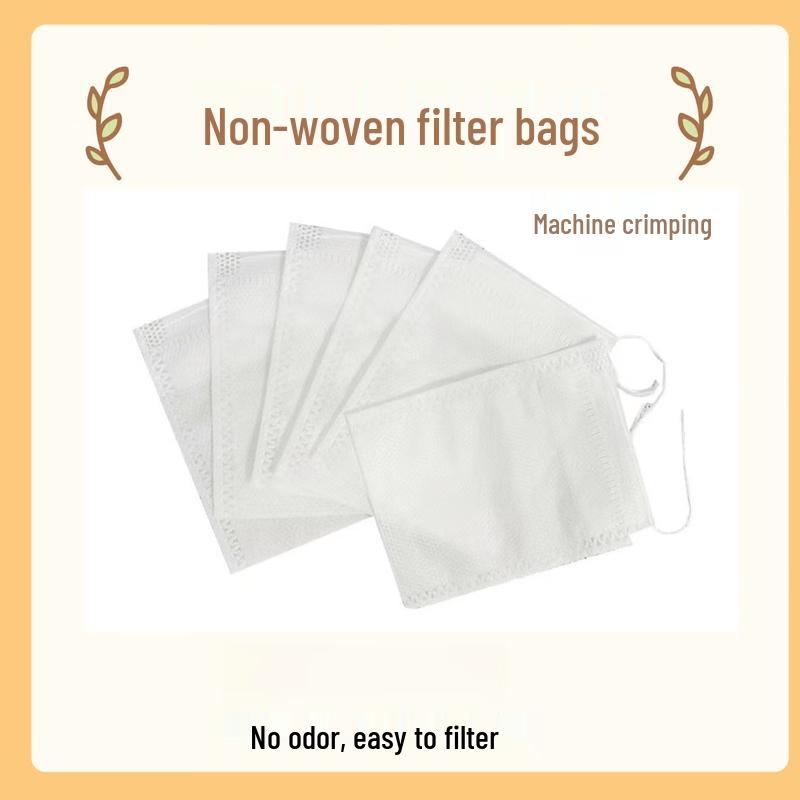 Disposable Non-woven Drawstring Filter Bags for Soup & Herbs