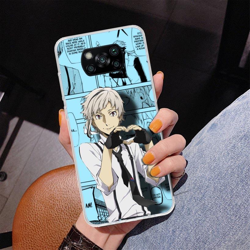 Bungo Stray Dogs Manga Phnoe Case for Xiaomi Poco X5 X6 X7 Pro X4 Gt F7 Ultra M8 M7 Redmi 15C 15 13C 13 12C 12 Unique Cover Coqu