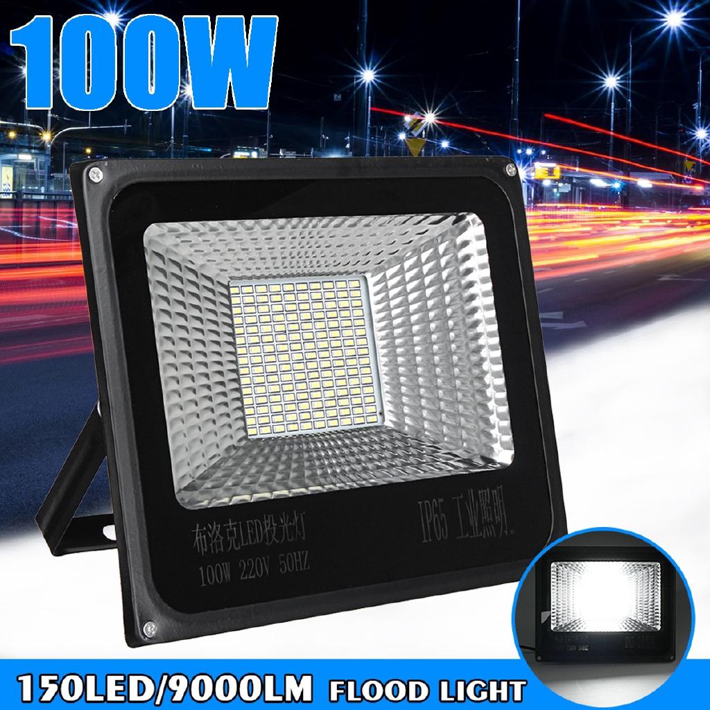 100W 150 LED 9000LM Waterproof Flood Wall Light Outdoor Super Bright Outdoor
