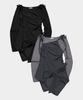 PLACE STUDIO Asymmetrical Cut Shirred Strap Diagonal Layered Long Sleeveless Set_2 Colors