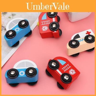 Wooden Emergency Vehicle Toy For Toddlers With Sliding Function For Early Learning And Parentchild Interaction