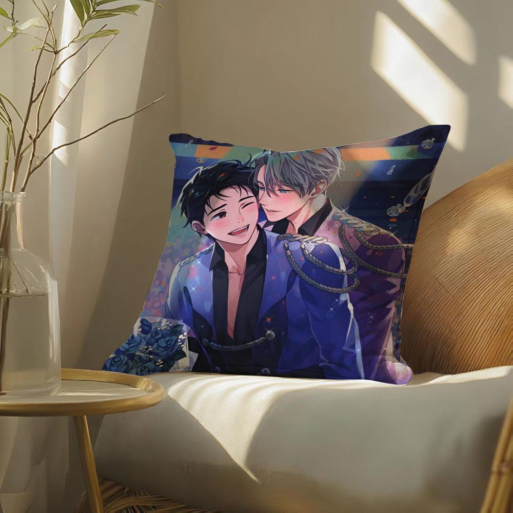 Yuri!!!Onice Pillow Case Pillowcase, Double-Sided Printed, Sofa Cushion, Bedroom Headboard