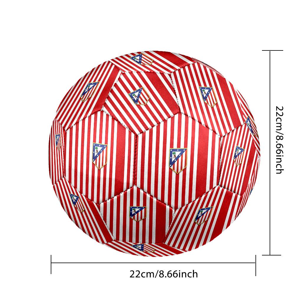 Pallone da Calcetto Atlético de Madrid Colorato Per Tutte le Età Cucito a Macchina PVC Pronto per la Competizione Resistente Ad Alto Rimbalzo