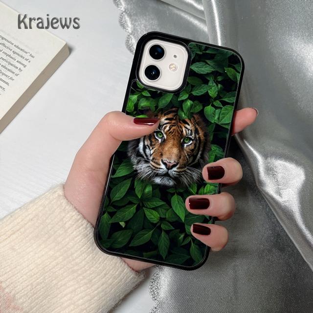 Krajews Tier Tiger weiche Handyhülle Abdeckung Für iPhone 17 Air 16 15 14 plus 12 13 pro max Hülle Schale Fundas