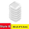 10/1Pcs Plastic Clear Square Storage Box Mini Portable Packaging Boxes For Jewelry Earring Bracelet DIY Nail Art Organizer Case