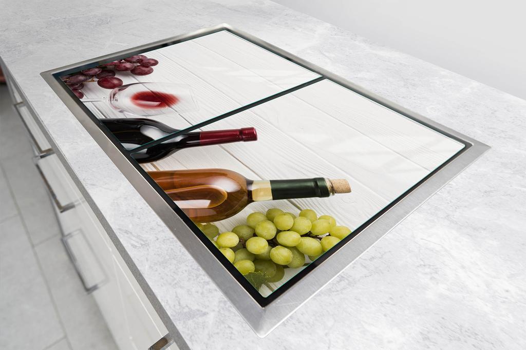 SZKLANA PŁYTA OCHRONNA NA KUCHENKĘ 70x52 WINO