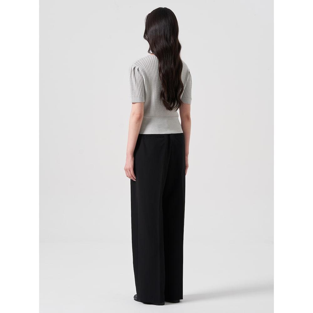 8SECONDS Button Waist Pullover Light Gray