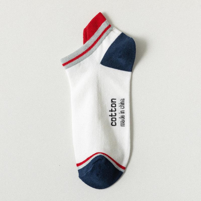 

LKWDer 3 пары весенне-летних спортивных сетчатых мужских носков-лодочек, носки мужские, впитывающие пот, дышащие, короткие хлопковые носки-трубы EUR 39-43