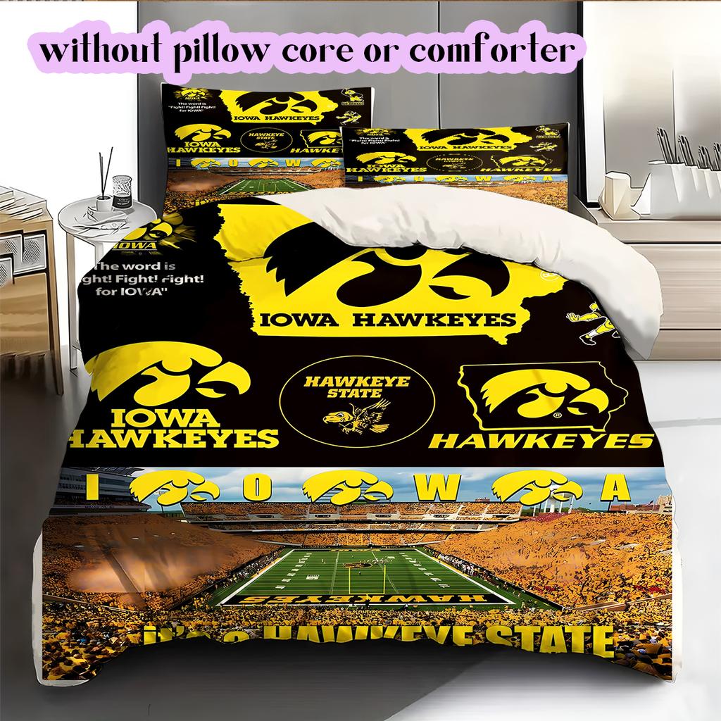 Rugby logoPattern Bedding Quilt Set Quilt Cover Pillowcase Home Decoration Birthday Gift (1 * duvet cover + 2 * pillowcase, without core)