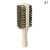 1Pcs Professional Soft Boar Bristle Dual Side Wood Beard Brush Men Mustache Comb Hairdresser Brush
