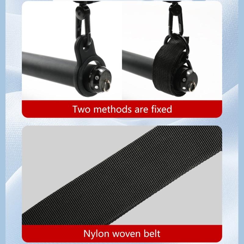 Fishing Rod Carriers Strap With 2 Silicone Rings & Rod Strap For Fishing Rod Adjustable Fishing Rod Shoulder Harness