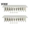Adhesive Pot Lid Holder Loft Organizer for Cabinet, Self 10 Slots Plastic Food Container Storage Rack, Wall Mounted Space Saving Box Lids Kitchen