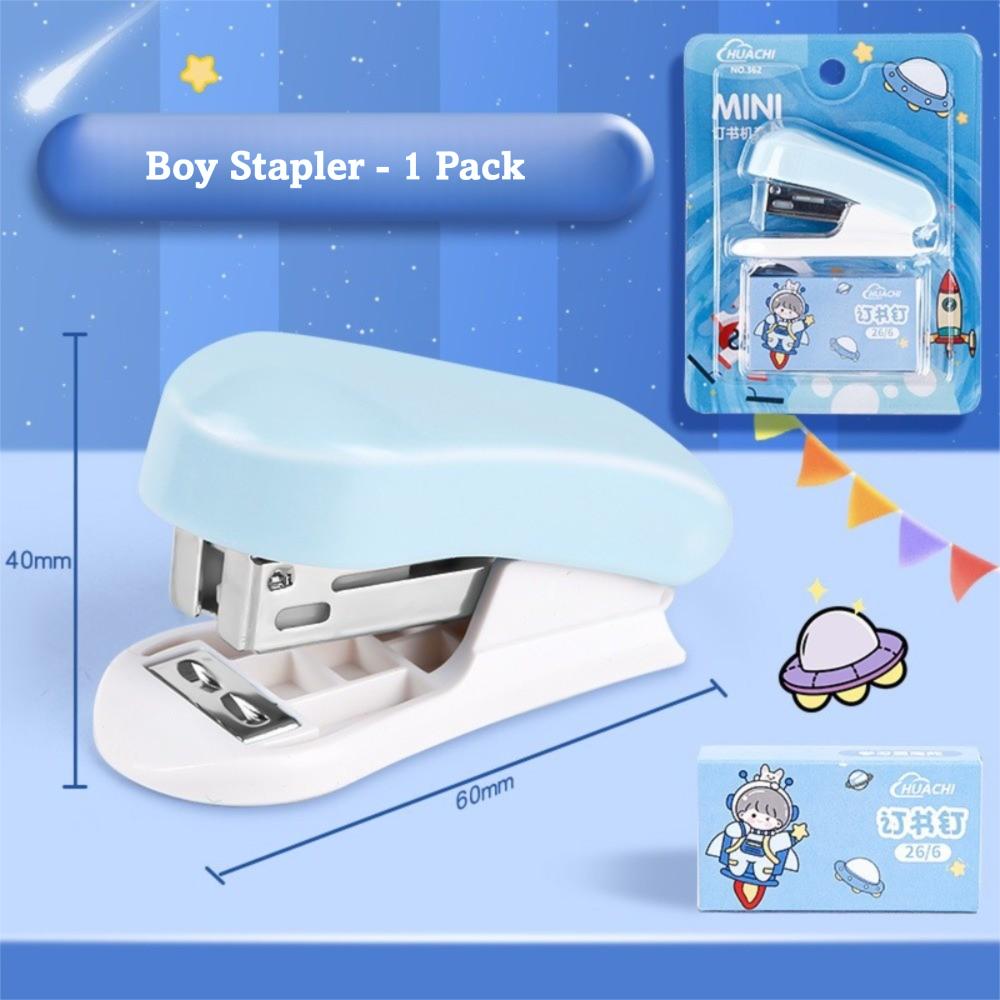 Macaron Color Student Stapler Small Size Test Paper Stapler Cute Bookbinding Machine  School Use